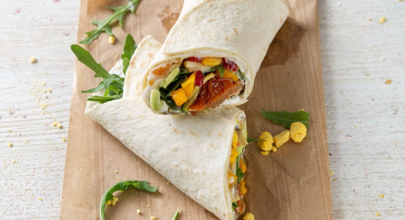 Tortilla Wraps mit Mango-Chutney Tortilla Wraps mit Mango-Chutney
