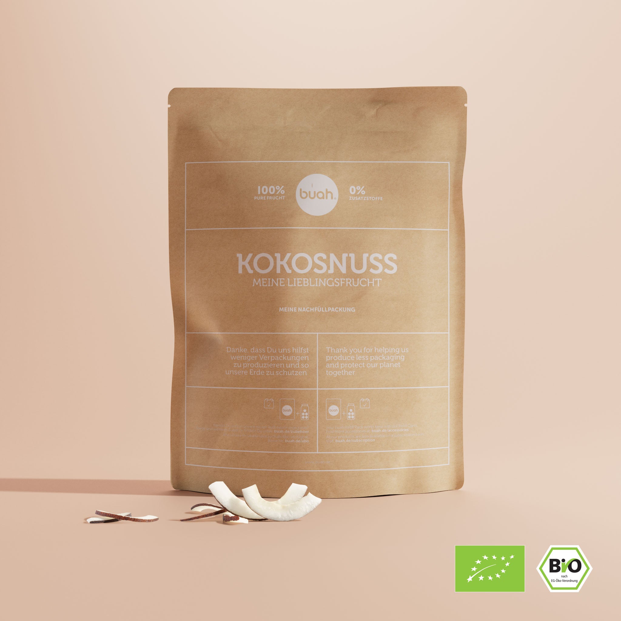 Getrocknete BIO Kokoschips