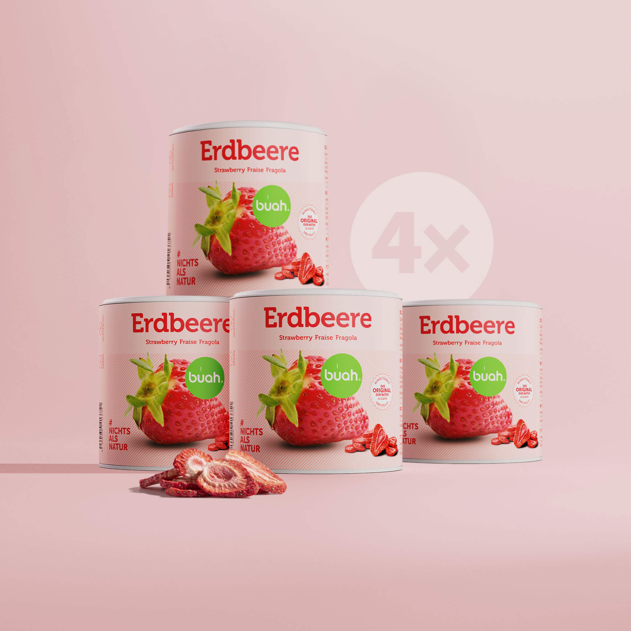 Gefriergetrocknete Erdbeeren Maxipack