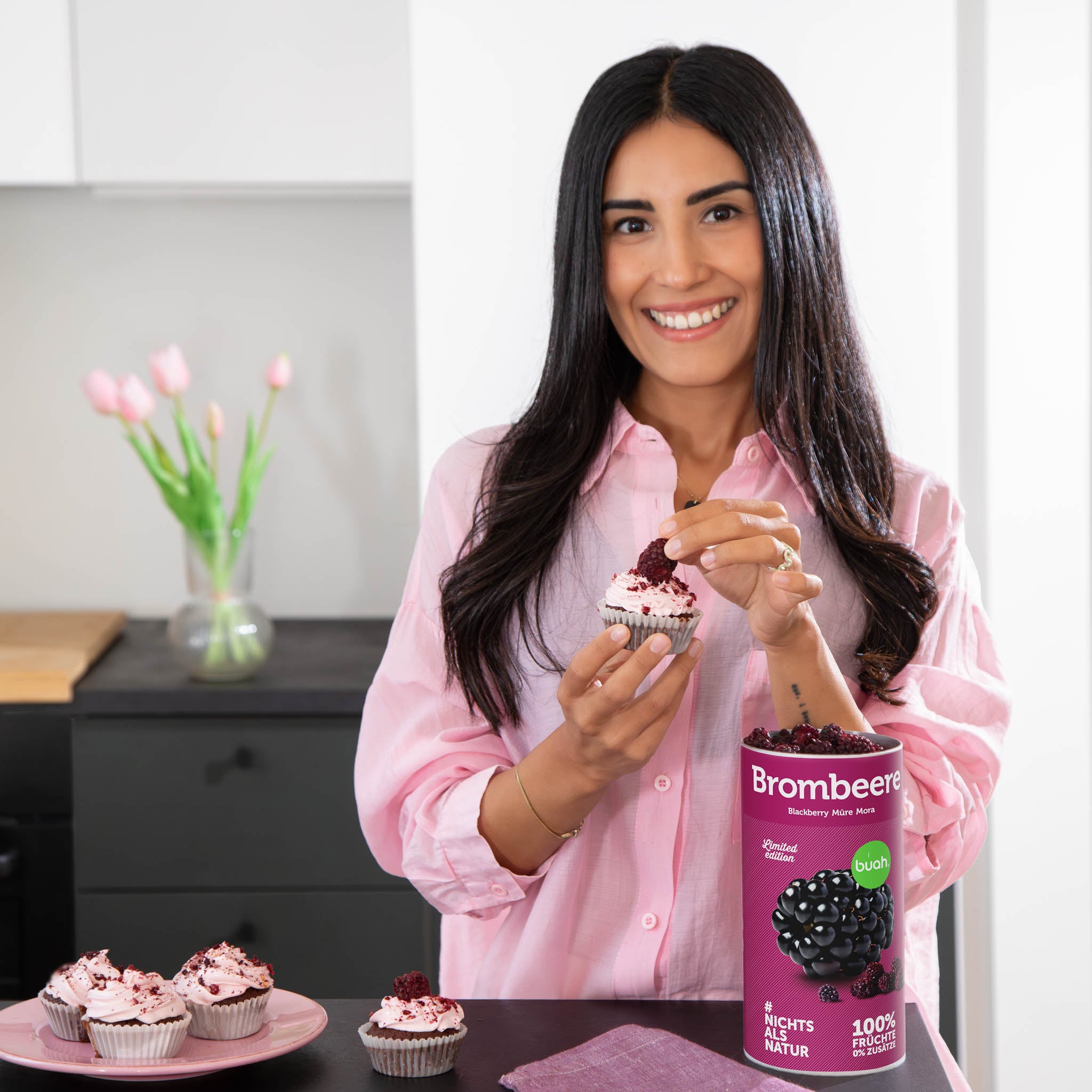 Gefriergetrocknete Brombeere