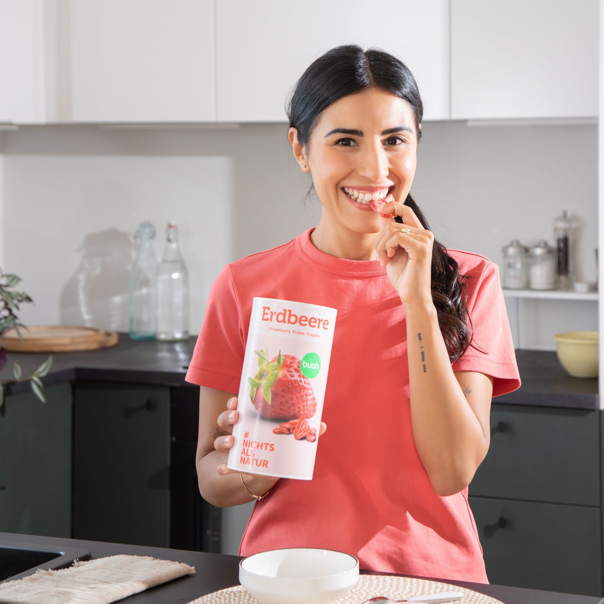 Gefriergetrocknete Erdbeeren