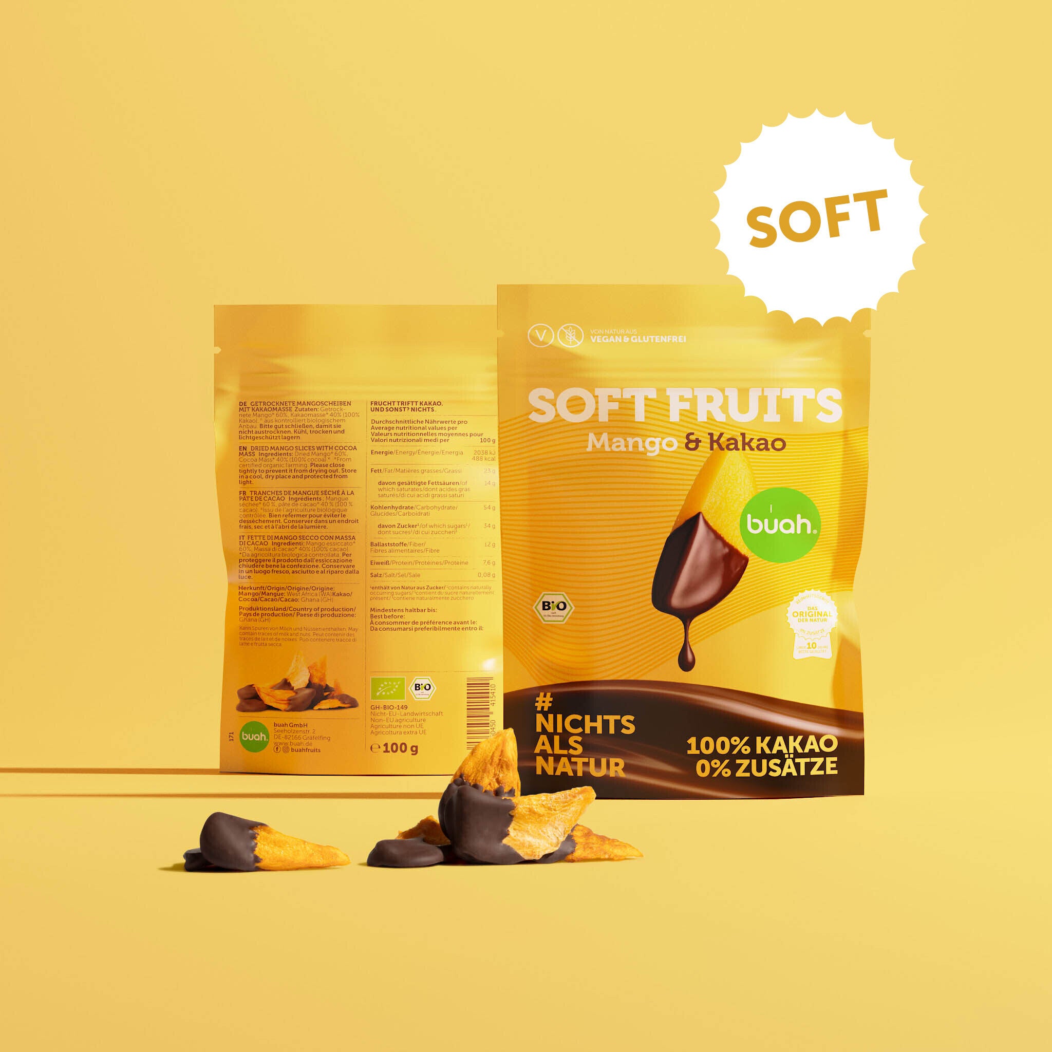 Soft Fruits Organic Mango & Cacao