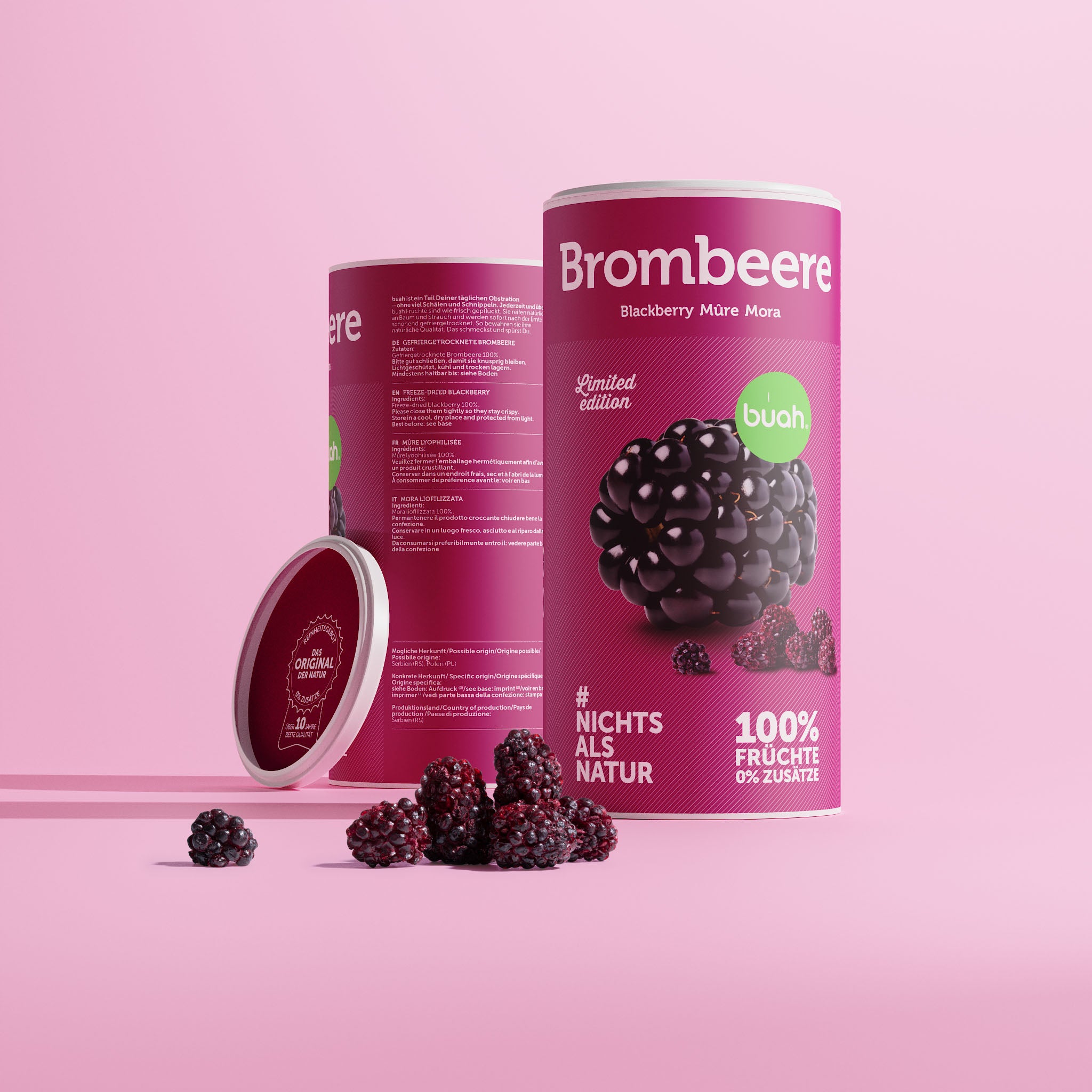 Freeze-dried blackberries